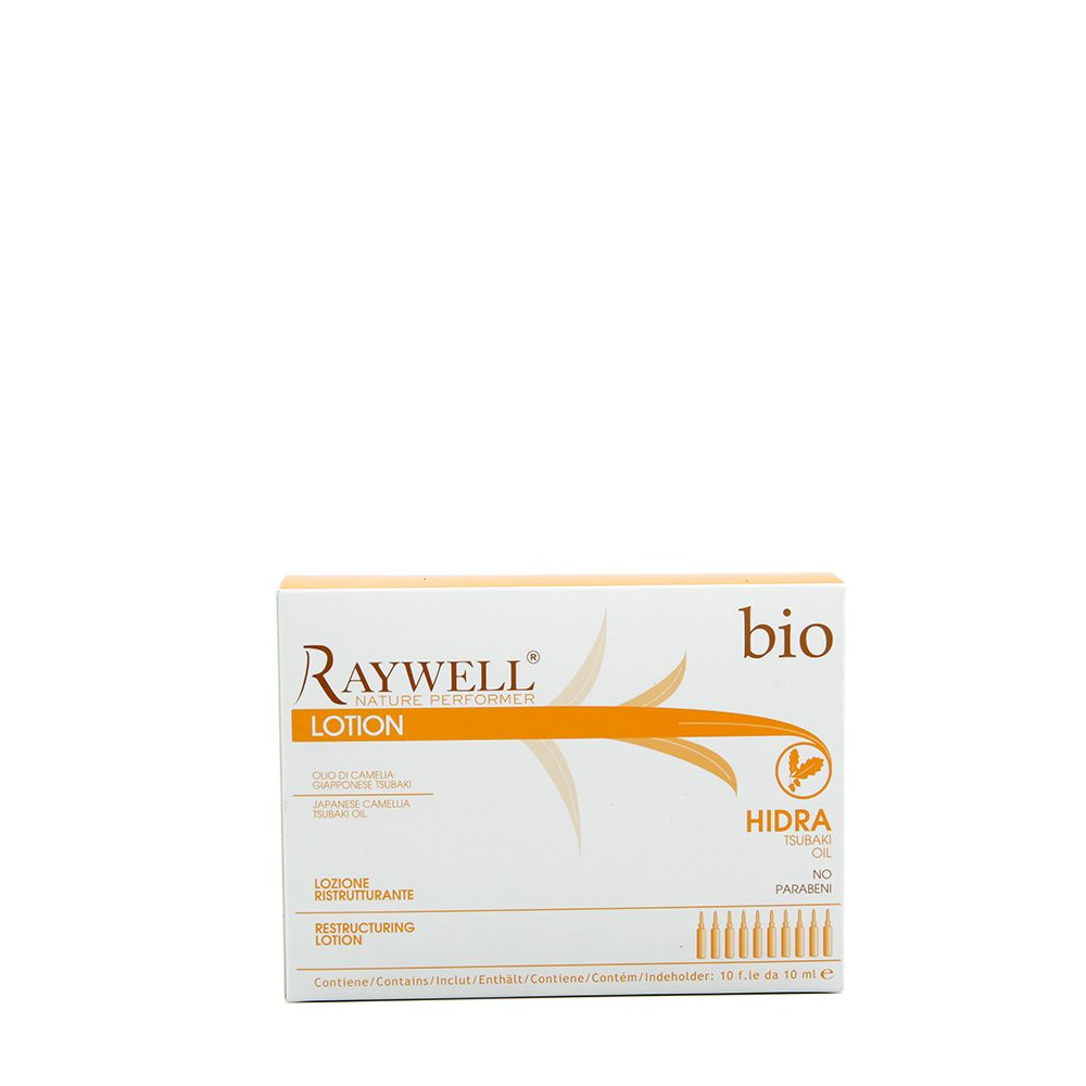 Raywell Lozione Ristrutturante Capelli Secchi 10 Fiale Bio Hidra