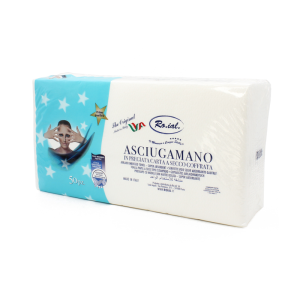 Asciugamano monouso piegato carta goffrato 50pz