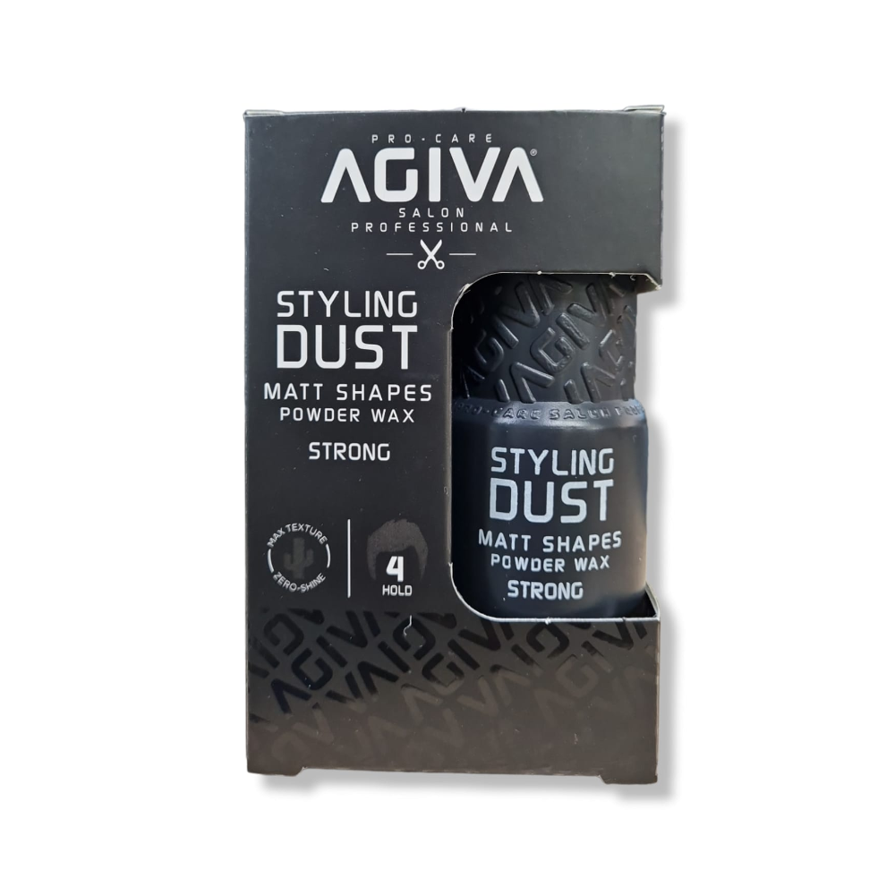 Agiva Styling Dust Matt Shapes Powder Wax 02 Black Strong 20Gr