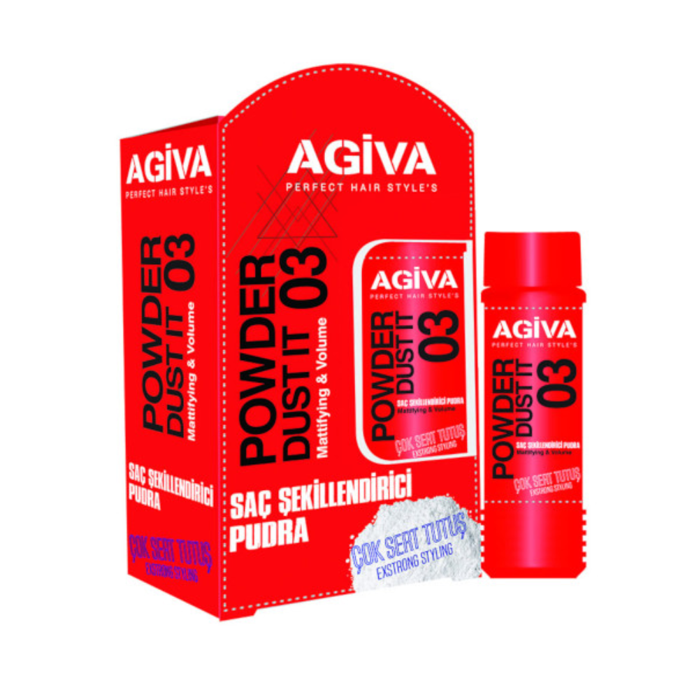 Agiva Styling Dust Matt Shapes Powder Wax 03 Red Extrastrong 20Gr