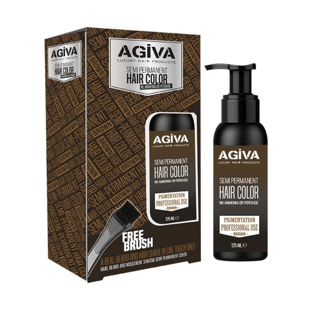 Agiva Semi Permanent Beard Color Brown 125ML