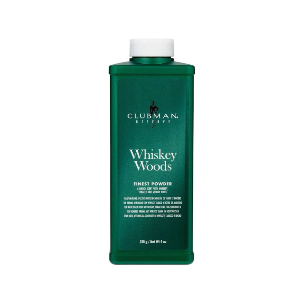 Clubman Whiskey Woods Natural Talc 255GR