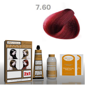 Shampoo colorante crema colore donna 100ml 7.60 rosso tiziano