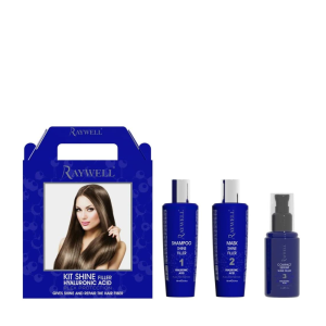 Kit shampoo, mask e serum shine filler