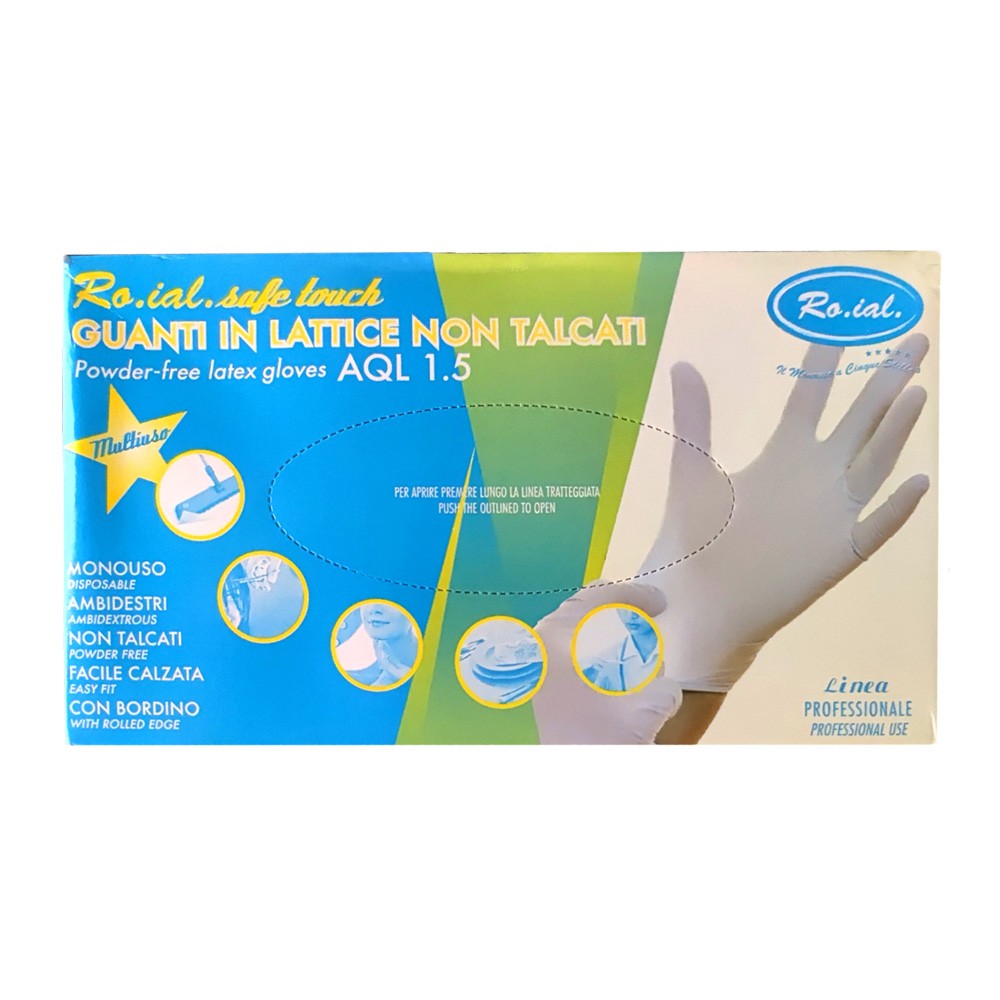 Roial Guanti Lattice Non Talcati 100PZ L