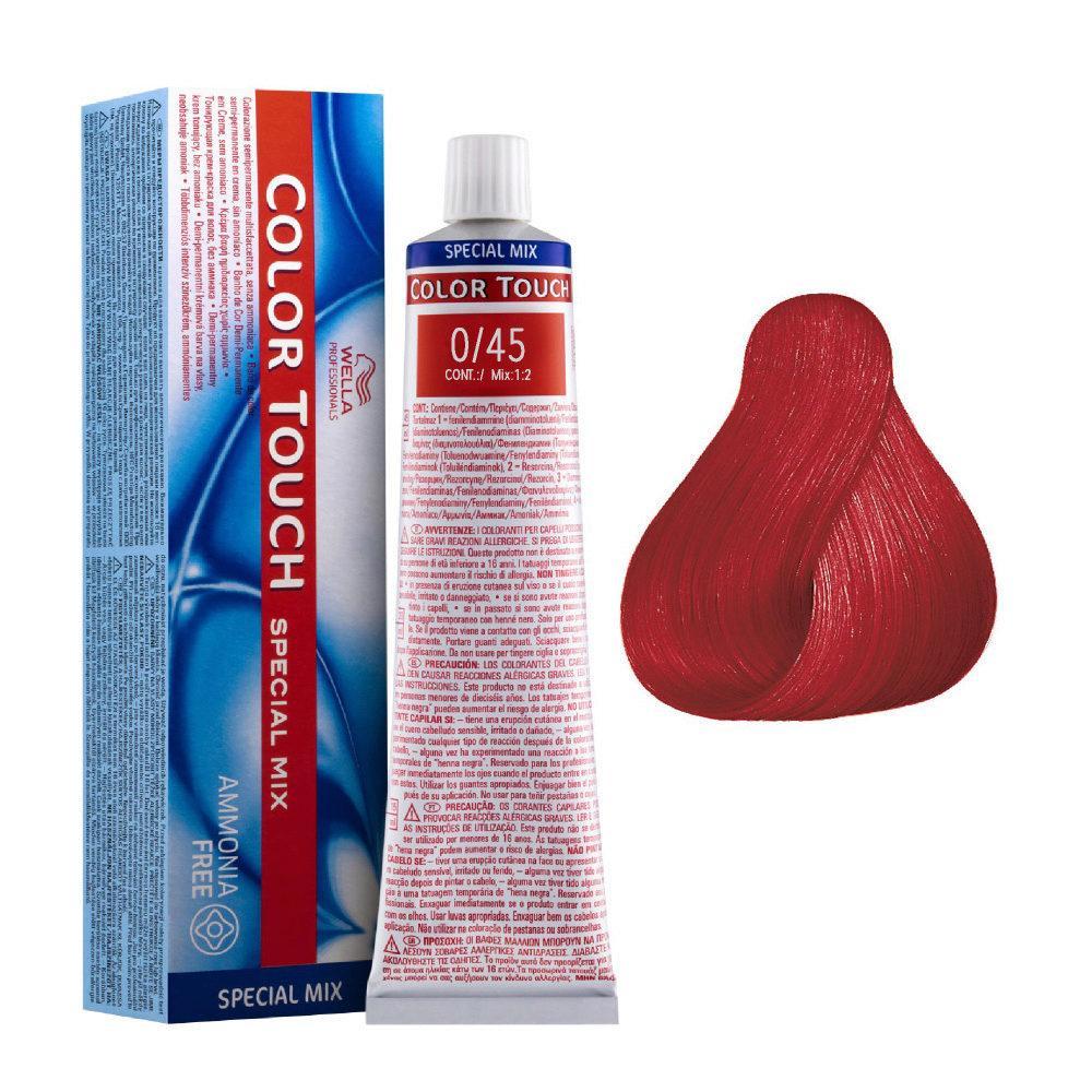 Wella Color Touch Tono Su Tono 60ML 0/45 Rosso