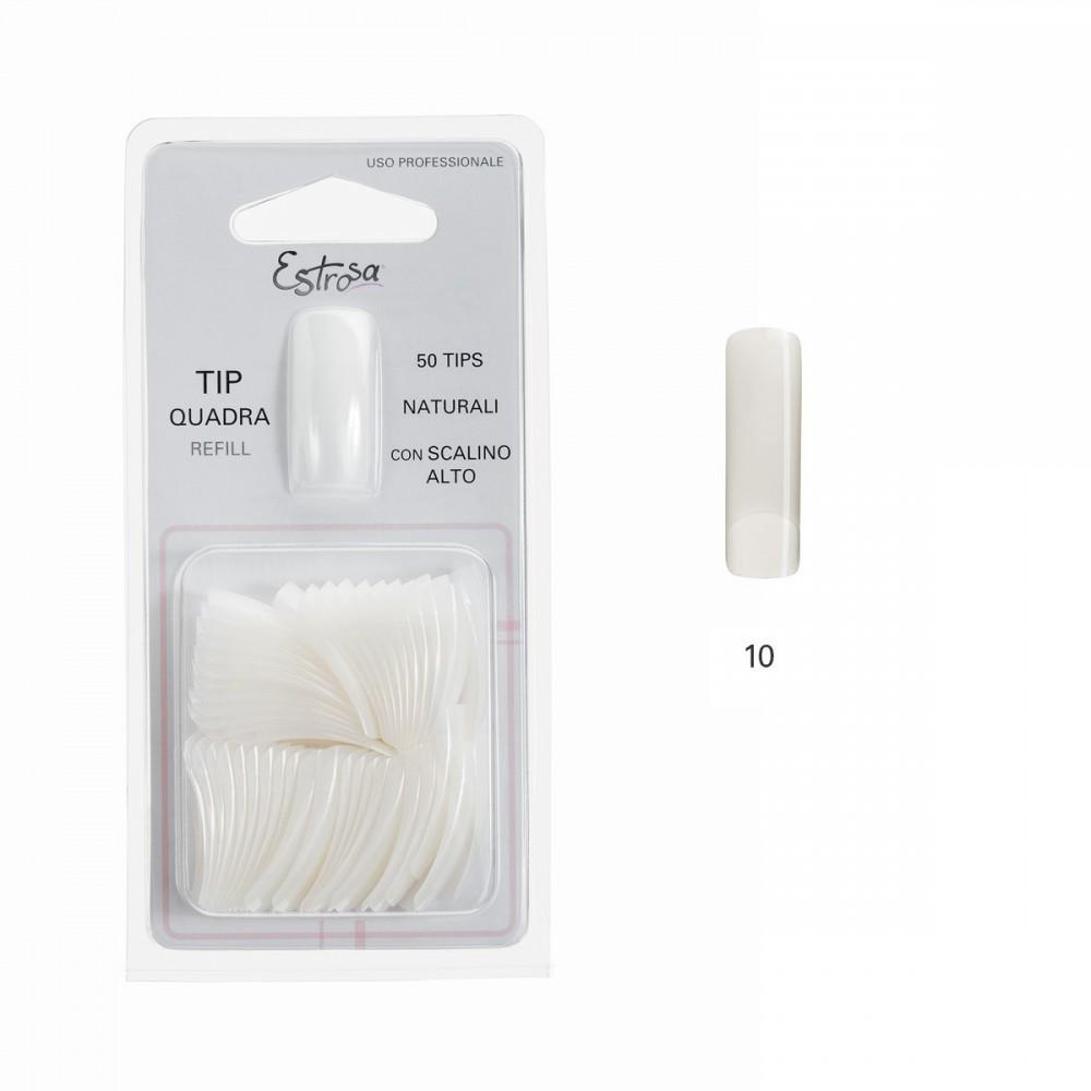 Estrosa  Tips Refill Quadrata Con Scalino n.10