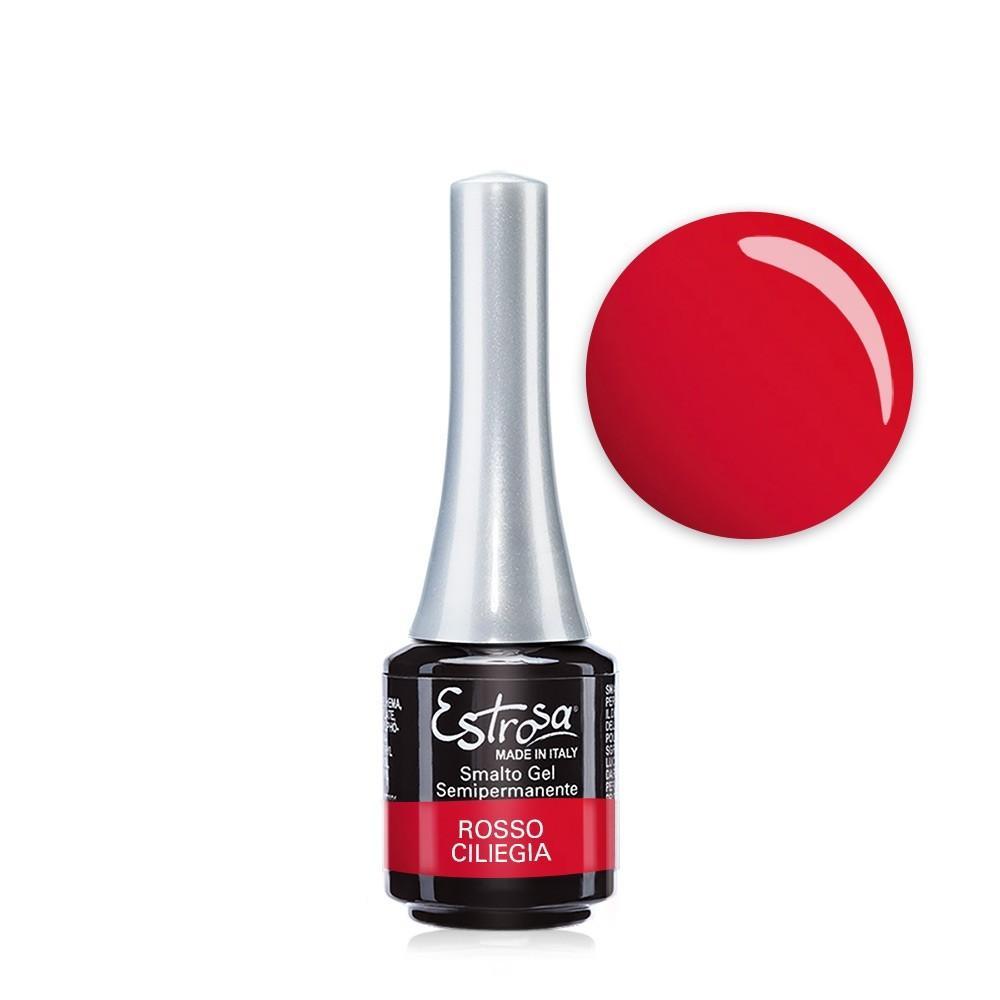 Estrosa Smalto Gel Semipermanente Mini 7ML Rosso Ciliegia