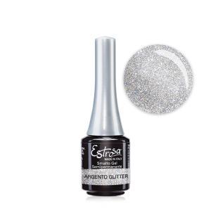 Smalto gel semipermanente mini 7ml argento glitter