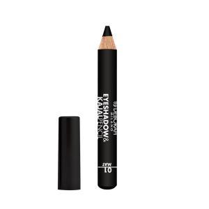 Eyeshadow & kajal pencil black finish mat 1