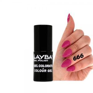 Semipermanente layba gel polish 666