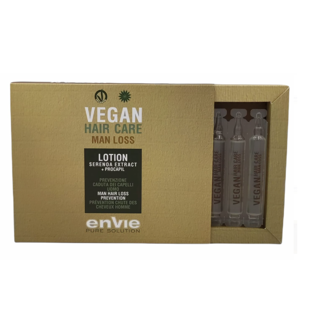 Envie Vegan Lozione Prevenzione Caduta Uomo Hair Care Fiale 8X10ml