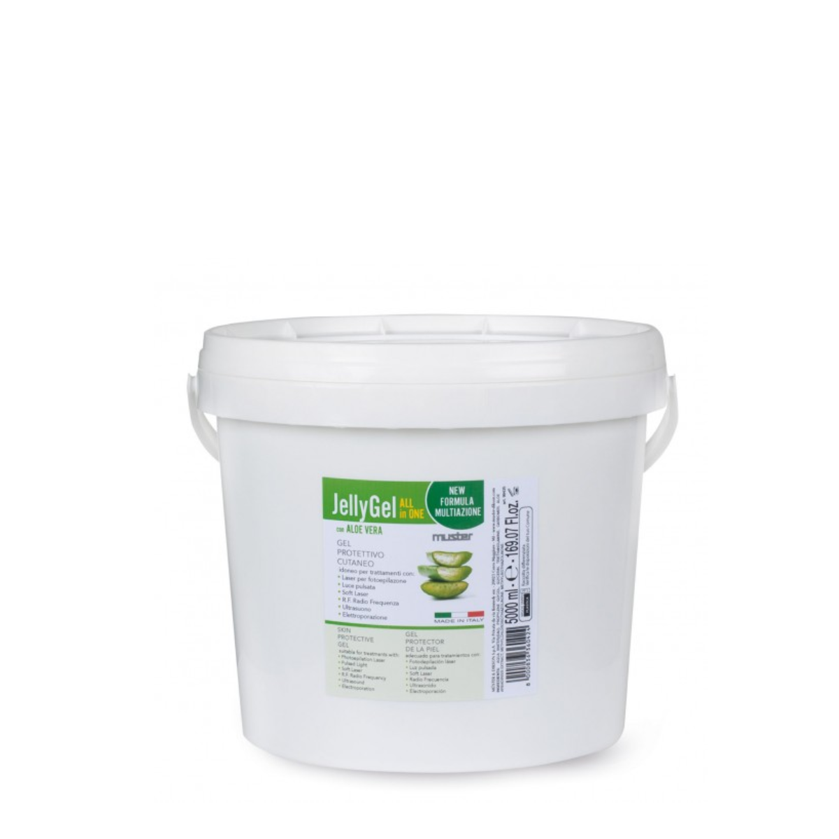 Muster Jelly Gel Ultrasuoni All In One Conduttore Protettivo Cutaneo Vaso 5000ML