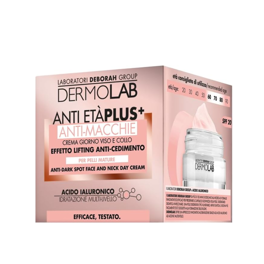 Dermolab Crema Giorno Anti Etu00e0 Plus + Anti Macchie Viso E Collo 50 Ml