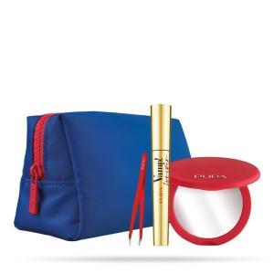 Conf. mascara vamp forever + pinzetta sopracciglia + specchio + pochette 040598a