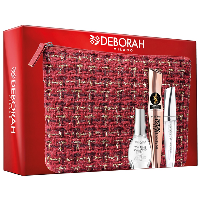 Deborah Pochette Rossa Foderata Mascara + Top Coat + Gloss