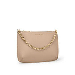 Astrid chain clutch soft tan