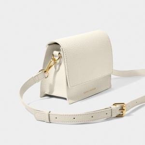 Borsa mini orla crossbody ecru