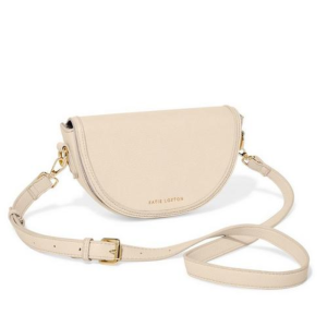 Borsa cleo mini saddle bag eggshell