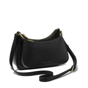 Borsa aria scoop croosbody bag black