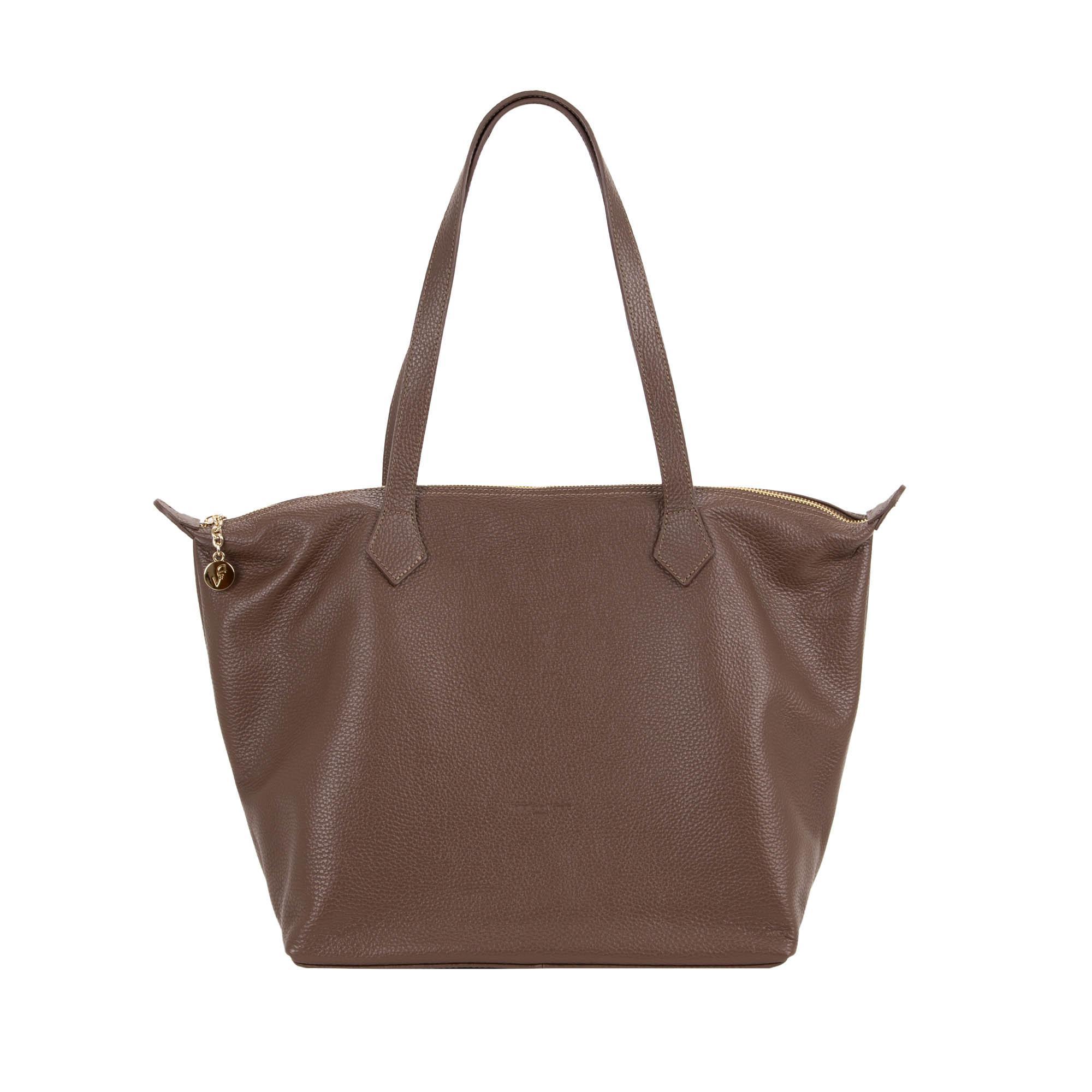 Pelletteria Veneta Shopper In Pelle Moka