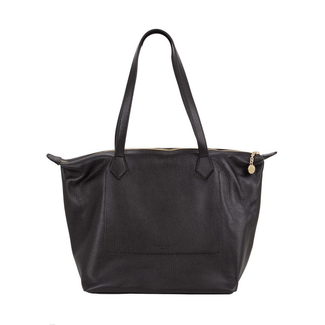 Pelletteria Veneta Shopper In Pelle Nero