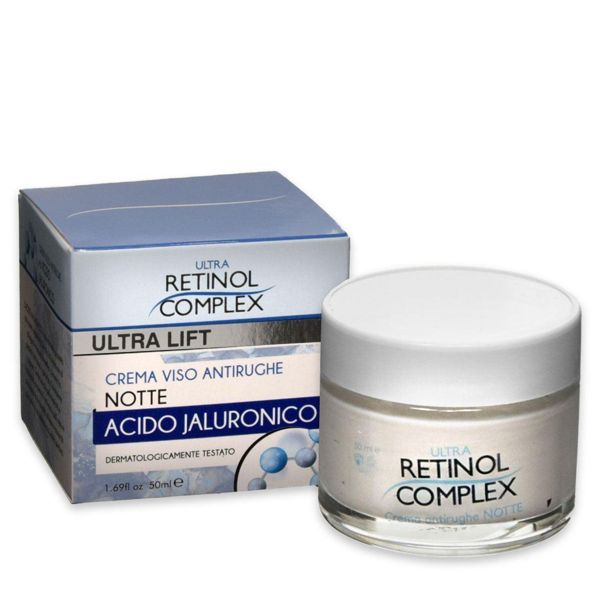 Retinol Complex Crema Viso Antirughe Notte Acido Jaluronico 50ML 105