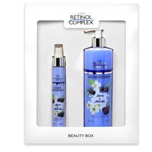 Retinol complex beauty box bagnoschiuma 500ml + acqua profumata 75ml mora e muschio