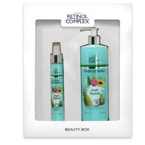 Retinol complex beauty box bagnoschiuma 500ml + acqua profumata 75ml frutti tropicali