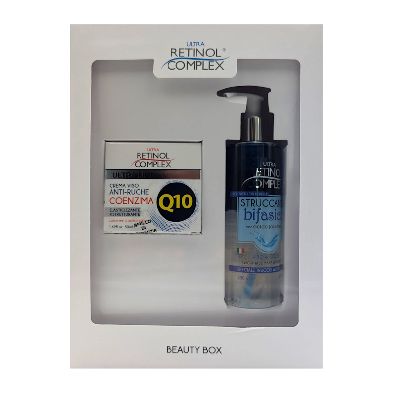 Retinol Complex Beauty Box Conf. Crema Viso Coenzima Q10 50ML + Struccante Bifasico 200ML